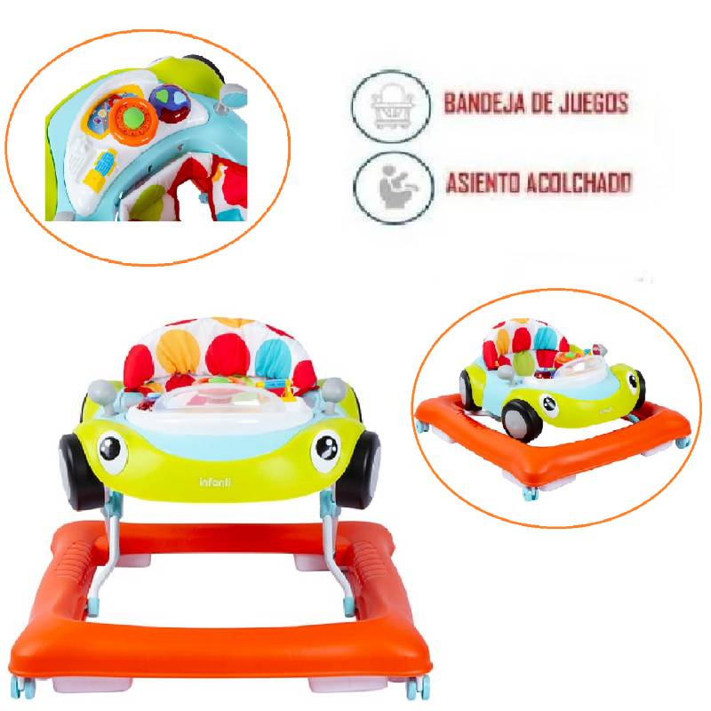 Andador para Bebe Bandeja Musical con Bandeja Osita - Promart