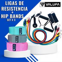 VALUFA - Promo ligas de resistencia premium y bandas elasticas setx3