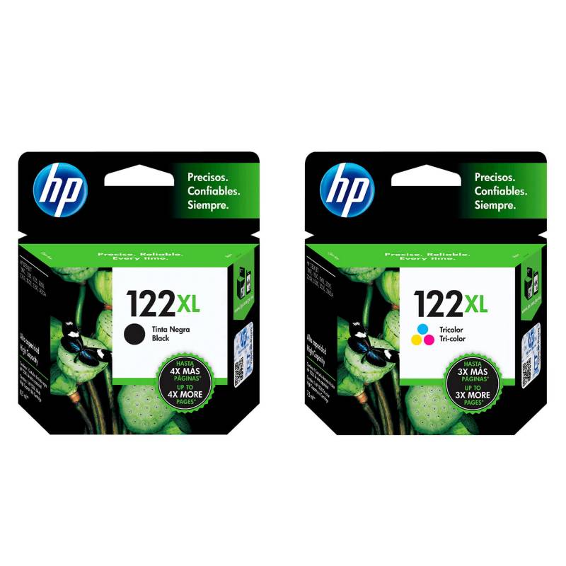 Kit De Cartucho De Tinta Hp 122xl Negra Color Original Hp 2511