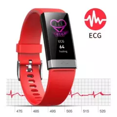 VALUFA - Smartwatch v19 - monitor de salud y actividad física - color rojo