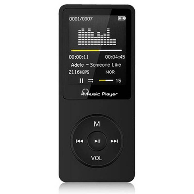 Reproductor de MP3 de 64 GB, altavoz digital portátil HD de música HD de  alta resolución, sonido sin pérdidas, diseño clásico, grabadora de voz