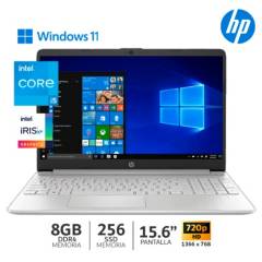 Laptop 15-DY2052LA Intel Core I5 11°Gen 8GB RAM 256GB SSD 15.6'' HD W11H - 3A8V6LA