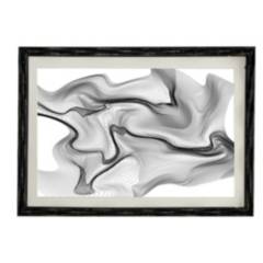 Cuadro Vector abstract dynamic Negro Trenzado 30x45 cm