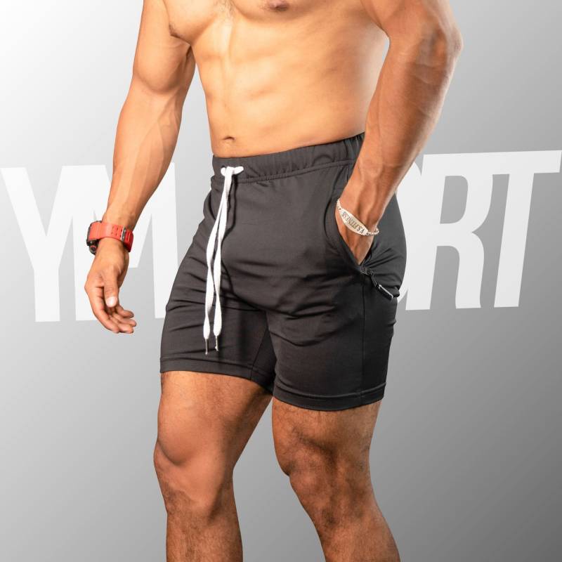 Short deportivo Hombre - Short gym con licras - Ropa deportiva hombre ALPHA  FIT