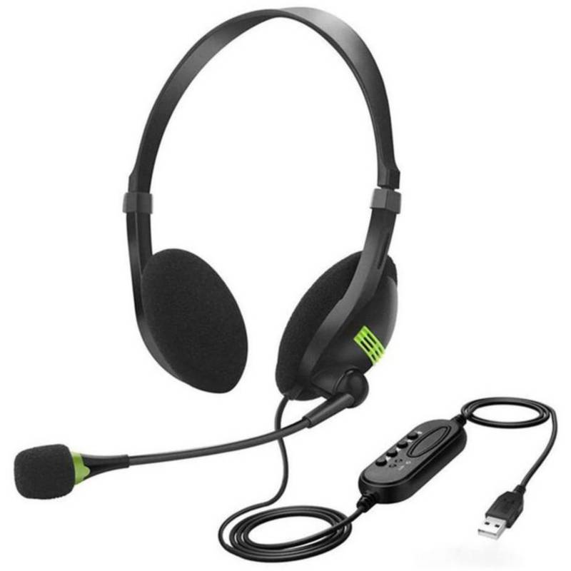 Ordenador usb headset call center auriculares con micrófono con