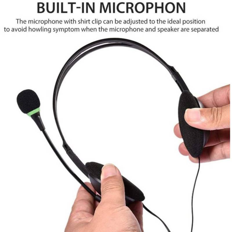 Ordenador usb headset call center auriculares con micrófono con cancelación  de ruido auriculares con cable de negocios para pc para el ordenador  portátil GENERICO