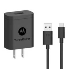 Motorola TurboPower 18 QC3.0USB-A a USB-C Moto G7 G7 Play G7 Plus G6 Plus - Negro
