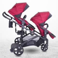 EBABY - Coche Cuna Mellicero EBABY »DUO PRANT» RED