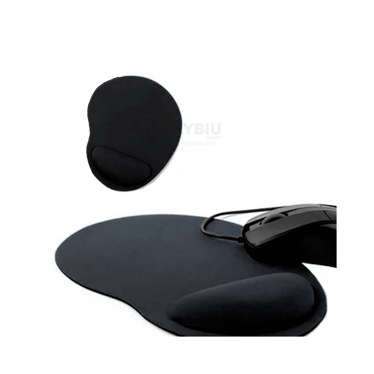 Mouse Pad Ergonomico Color Negro para Escritorio GENERICO