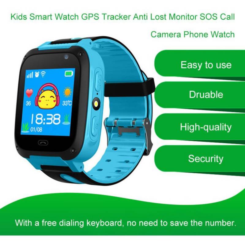 Inteligente reloj niños tracker gps perdida anti monitor sos de llamada  cámara reloj teléfono GENERICO