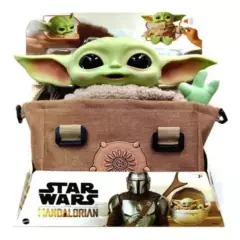 STAR WARS - Baby Yoda Mattel C/sonido Y Bolso 28 Cms. Mandalorian Grogu