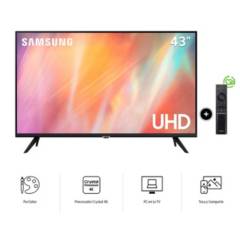 TV Samsung 43 4K UHD Smart Tizen UN43AU7090GXPE