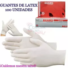 GUANTE - Guantes latex wellguard quirúrgicos no esterilizados talla m medium