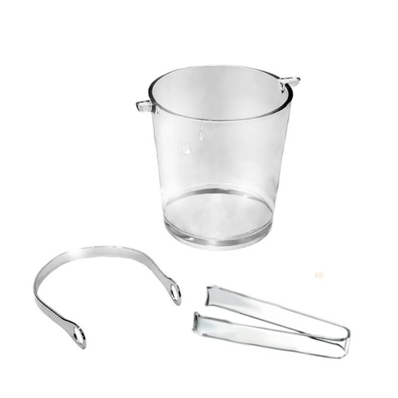 Set Hielera de Vidrio mas 4 Vasos Elegantes INSPIRA