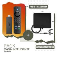 SHEEPBUSTER - Pack Casa Inteligente Fire TV Stick 3era Gen y Antena Medio Alcance
