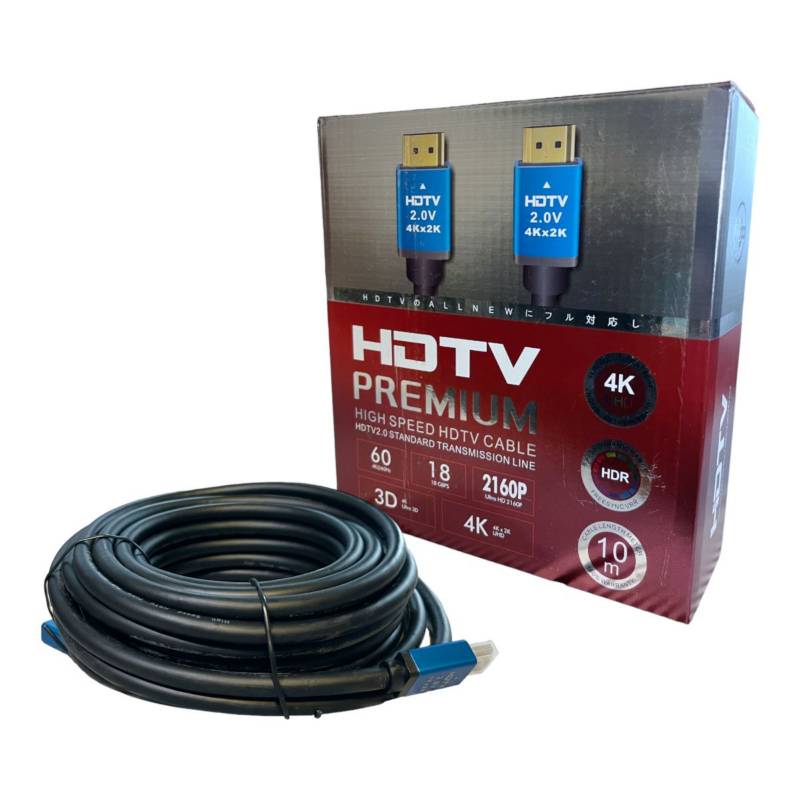 Cable HDMI 2.0 8 Metros NETCOM Ultra HD 3D 4K 60hz 2160P Enmallado