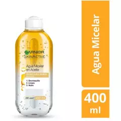 GARNIER - Agua micelar con aceite/óleo x 400 ml skin active garnier