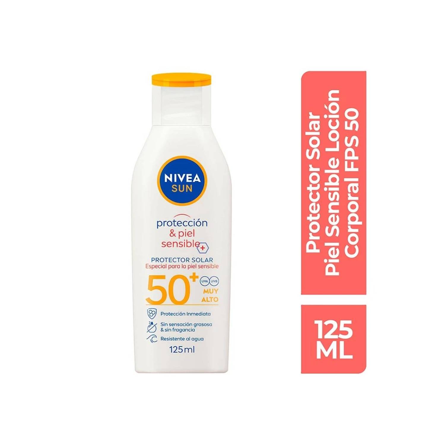 Protector Solar, 50 ML, NIVEA Sun, Piel Sensible