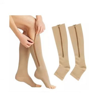 Ripley - 2 PACK MEDIAS COMPRESION CON CIERRES UNISEX 15-20 MMHG