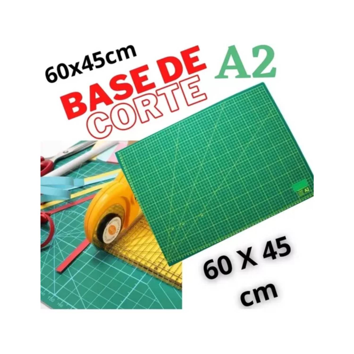 Base De Corte A2 Multiuso, Tabla de Corte A2 - 60 x 45 cm GENERICO