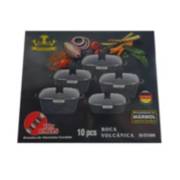 Juego de ollas antiadherentes Petra Box 12pz Black Reyna