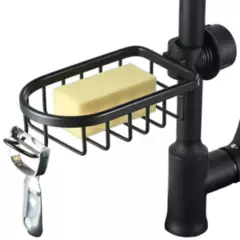 ELMEJORPRECIO - Rack Para Cocina O Baño Ajustable De Aluminio Negro