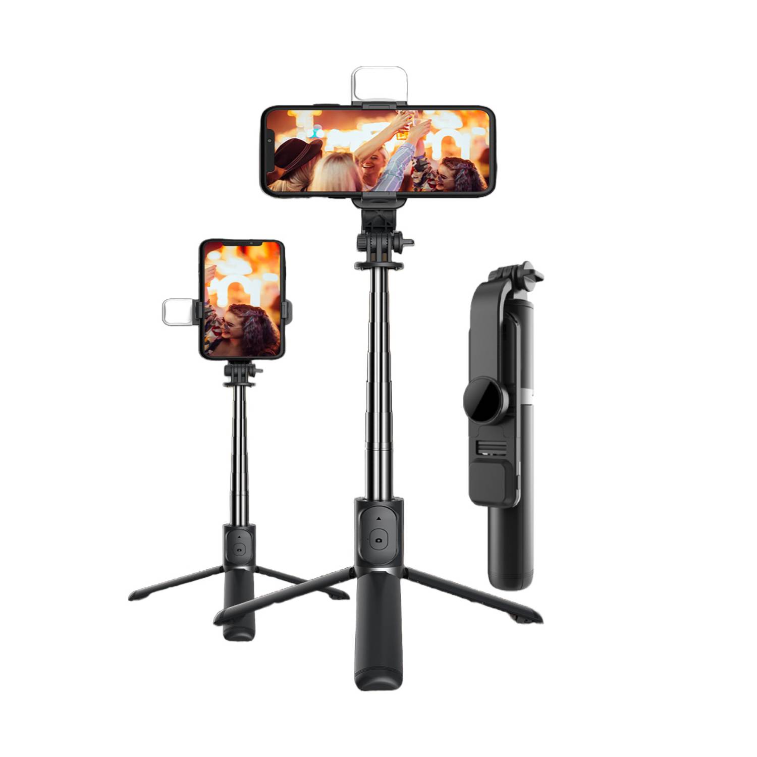 Palo Selfie Stick Trípode Celulares Gopro Con Flash 360º GENERICO