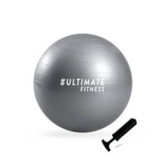ULTIMATE FITNESS - Balón Pilates 85 cm con Inflador [#57 var] (Gris)