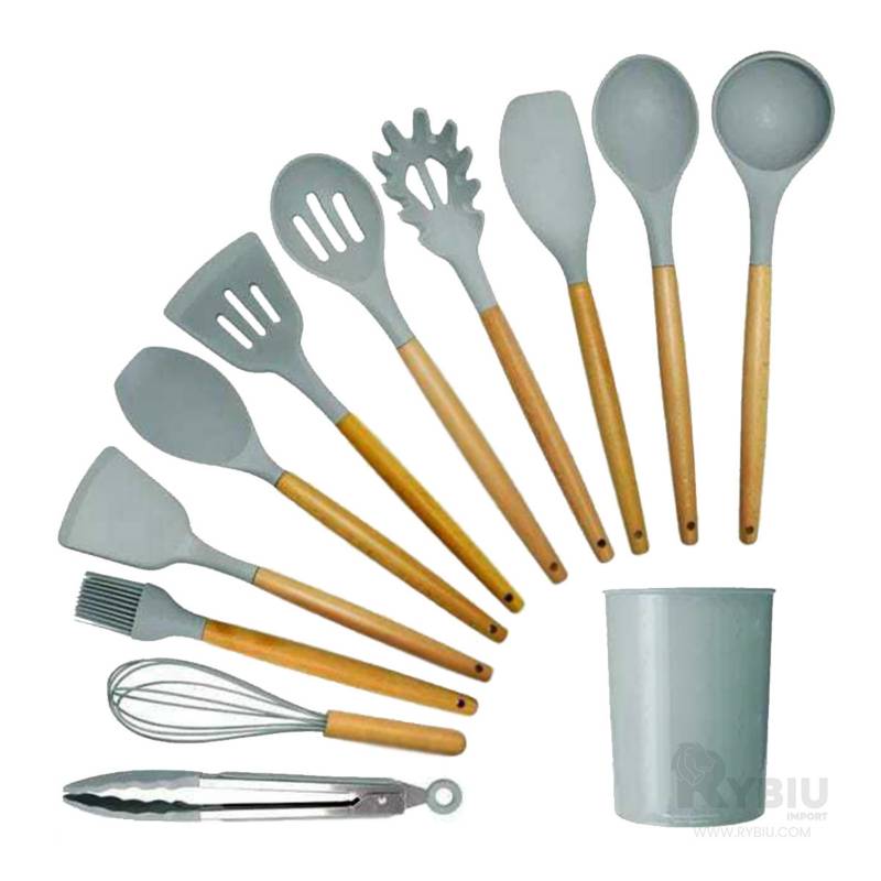 Juego de utensilios de cocina - 35 piezas de utensilios de cocina con  rallador, pinzas, espátula de cuchara y girador hechos de silicona  resistente al