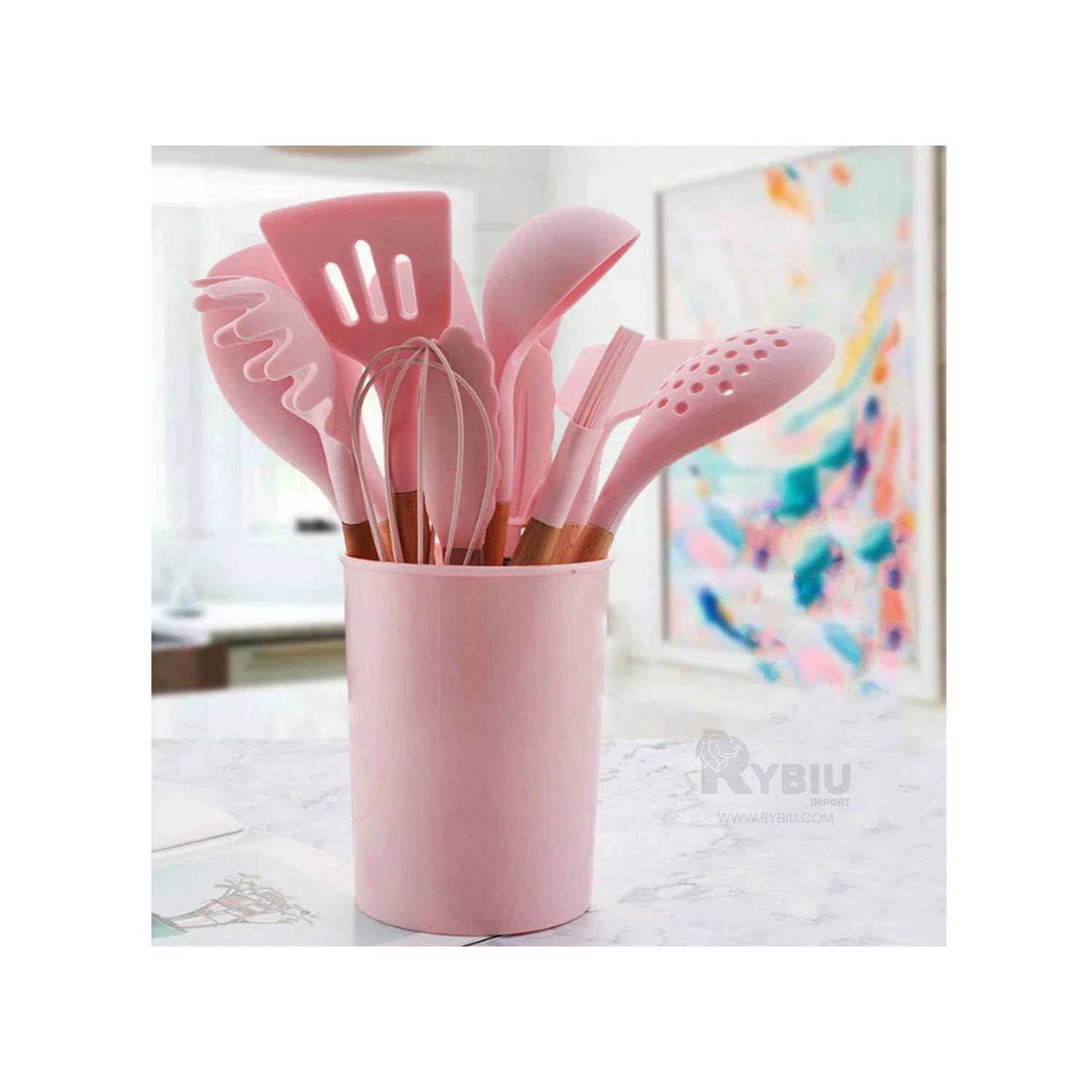 Utensilios de Cocina en Silicona Valeska 12Pc - ECOMARKPERU