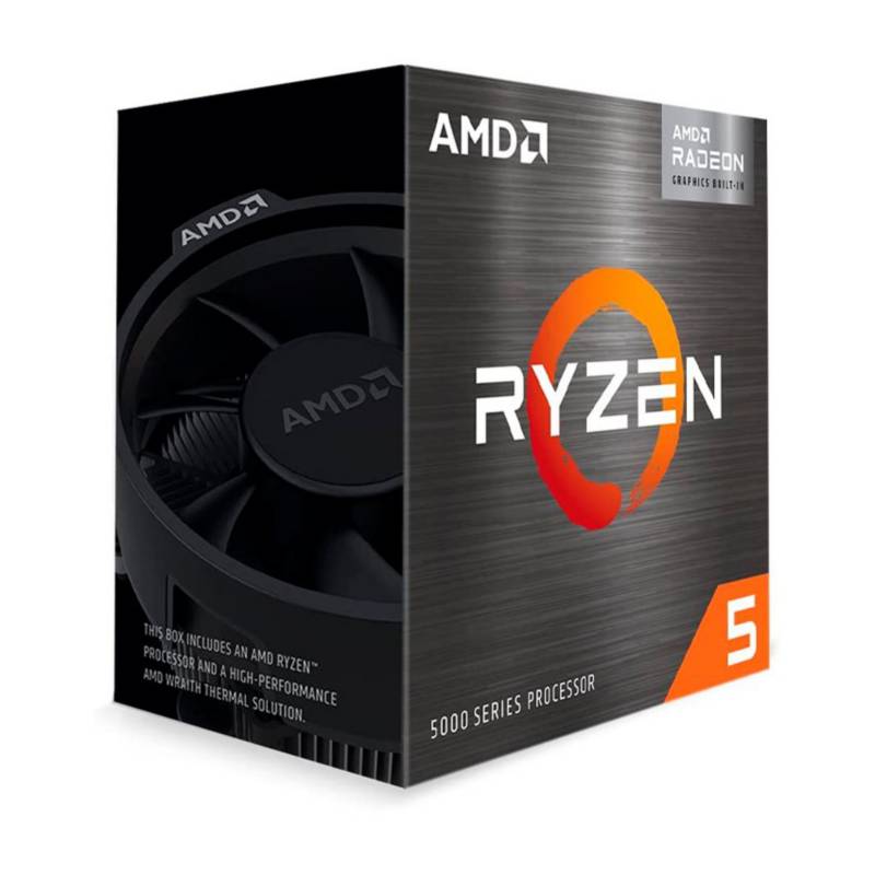 AMD - Procesador amd ryzen 5 5600g, 3.90/4.4ghz