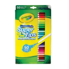 CRAYOLA - Crayola Supertips 50 Plumones Lavables Washable Niños