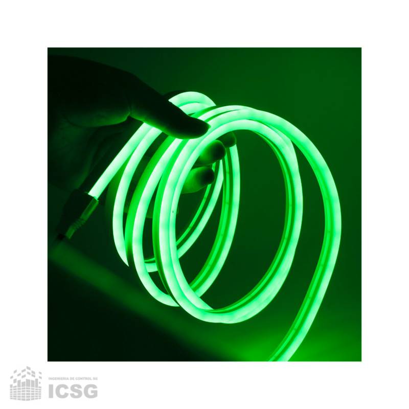 Tira de LED neón verde 20 metros 10W/m venta
