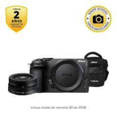 NIKON - Cámara Mirrorless Z 30 con lente 16-50mm, SD 32GB y estuche