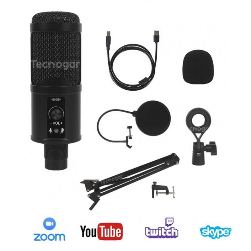 Microfono De Pc Para Streaming Usb, Kit Profesional De Micro