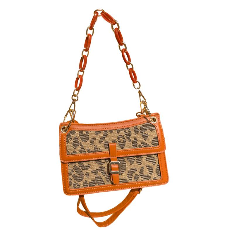 Cartera Mujer Grande Vintage moda diseñador Retro Marron Naranja ITELSISTEM