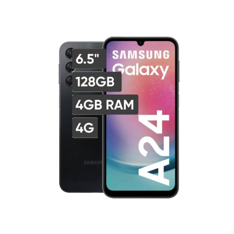 SAMSUNG - Smartphone 65 Galaxy A24 4GB 128GB SM-A245M - Negro