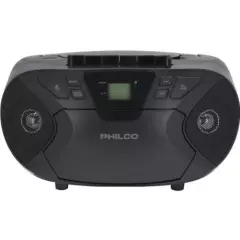 PHILCO - RADIO BOOMBOX RETRO PHILCO CON CD CASSETTE Y BLUETOOTH PJC2050BT-BK