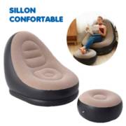 Sofa inflable con puff mueble reposa pies inflable GENERICO