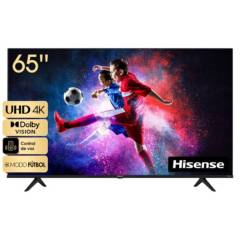 Smart TV Hisense 4K 65" PULGA LED, Ultra HD, sistema VIDAA integrado, 65A6H (2022 ) CONTROL DE VOZ