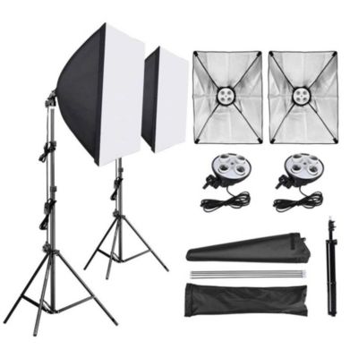 Kit de Iluminacion Weifeng de 2 Softbox de 1 Foco - Promart