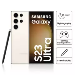 SAMSUNG - Samsung Galaxy S23 Ultra 256GB 12GB CREAM
