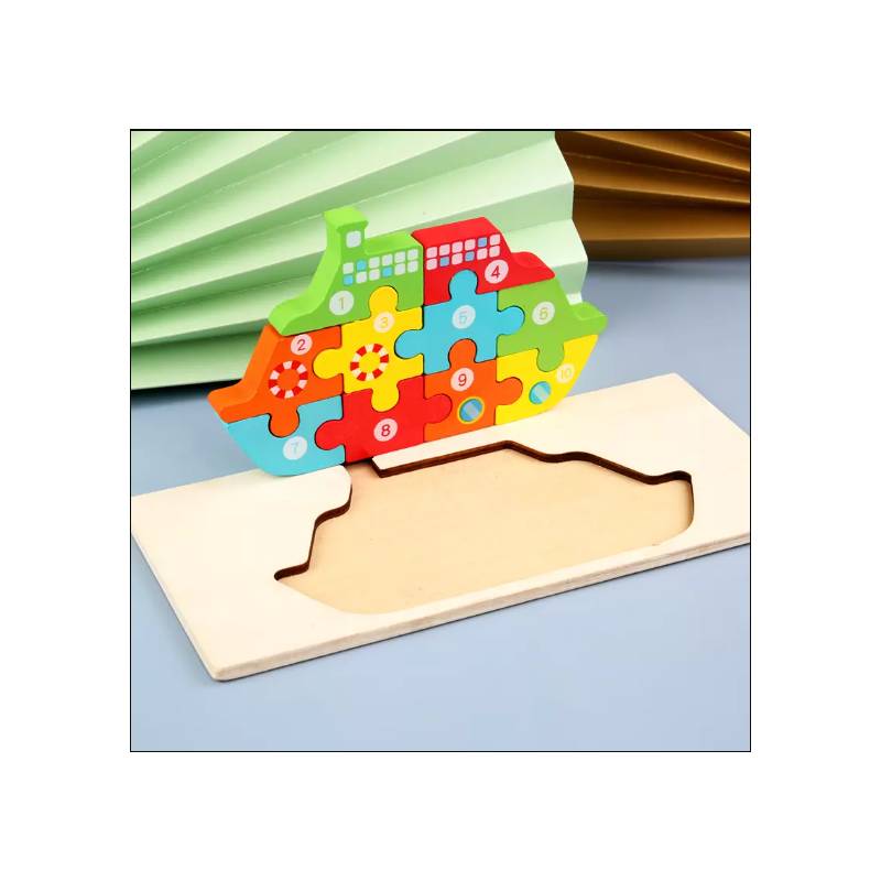 GENERICO Libro Puzzle De Madera Didáctico Para Niños Juego Para Niños