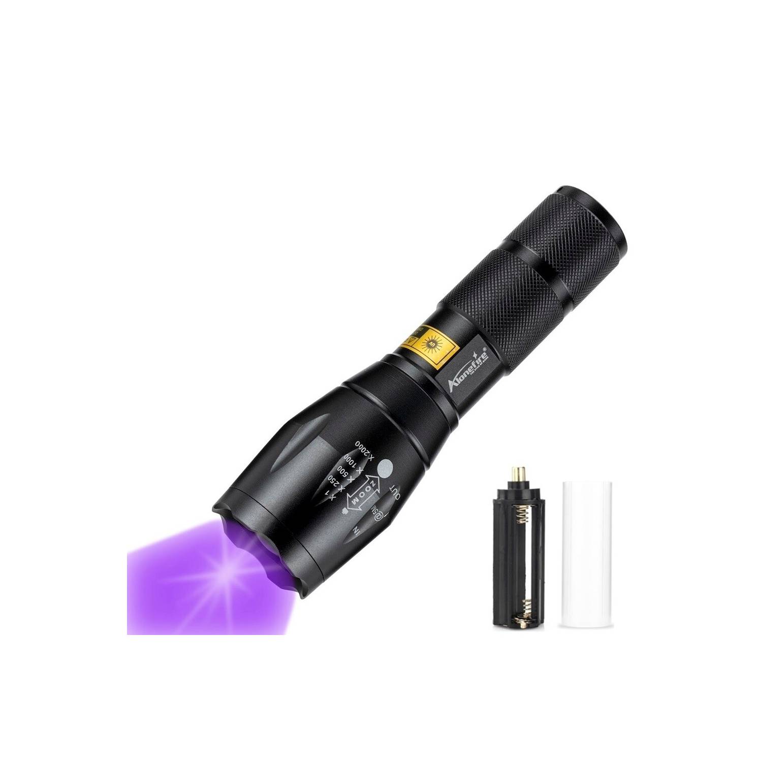 ⭐ Linterna Uv 395nm Luz Led Ultravioleta Potente portable Color Black Color  de Luz UltraVioleta
