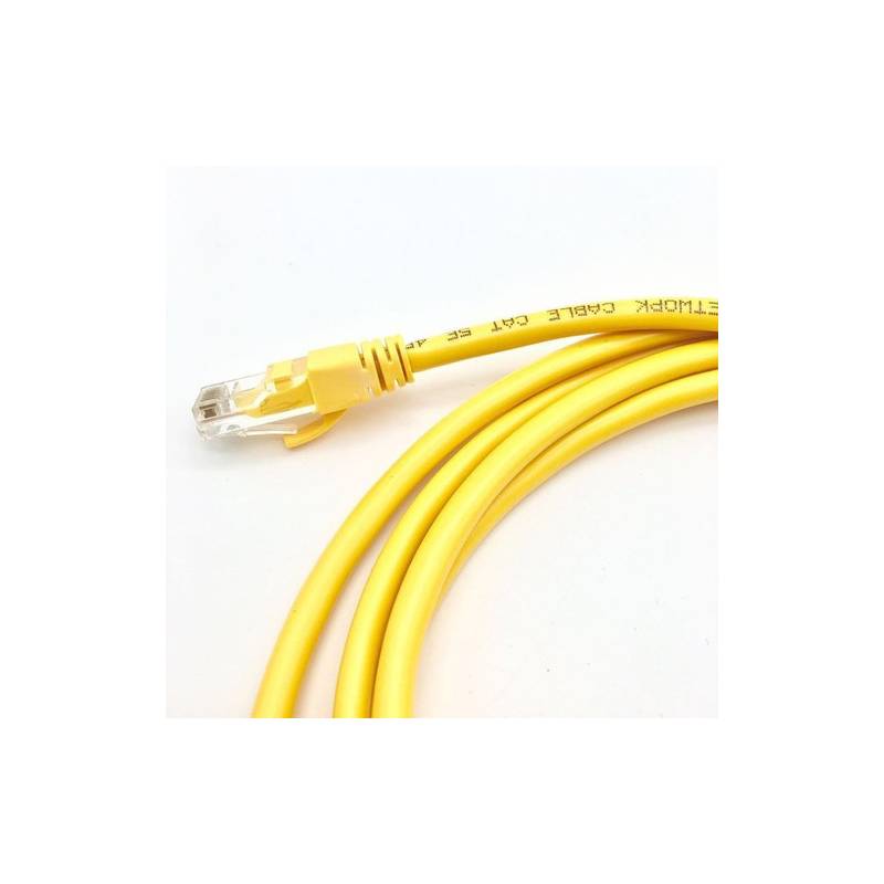 Cable De Red Internet 5 Metros Cat 6E Alta Velocidad Amarillo I