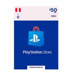 PSN GIFT CARD PERU TARJETA PLAYSTATION NETWORK 50 DOLAR PS5 PS4
