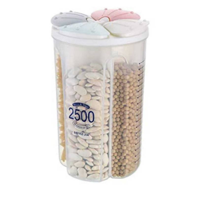 Ripley - CONTENEDOR DISPENSADOR DE CEREALES MENESTRAS 4 DIVISIONES 2500ML