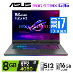 Laptop Asus ROG STRIX G16, Core i7-13650HX, 16GB DDR5, 512GB Ssd, RTX 4060 - 8GB, 16" WUXGA 165Hz