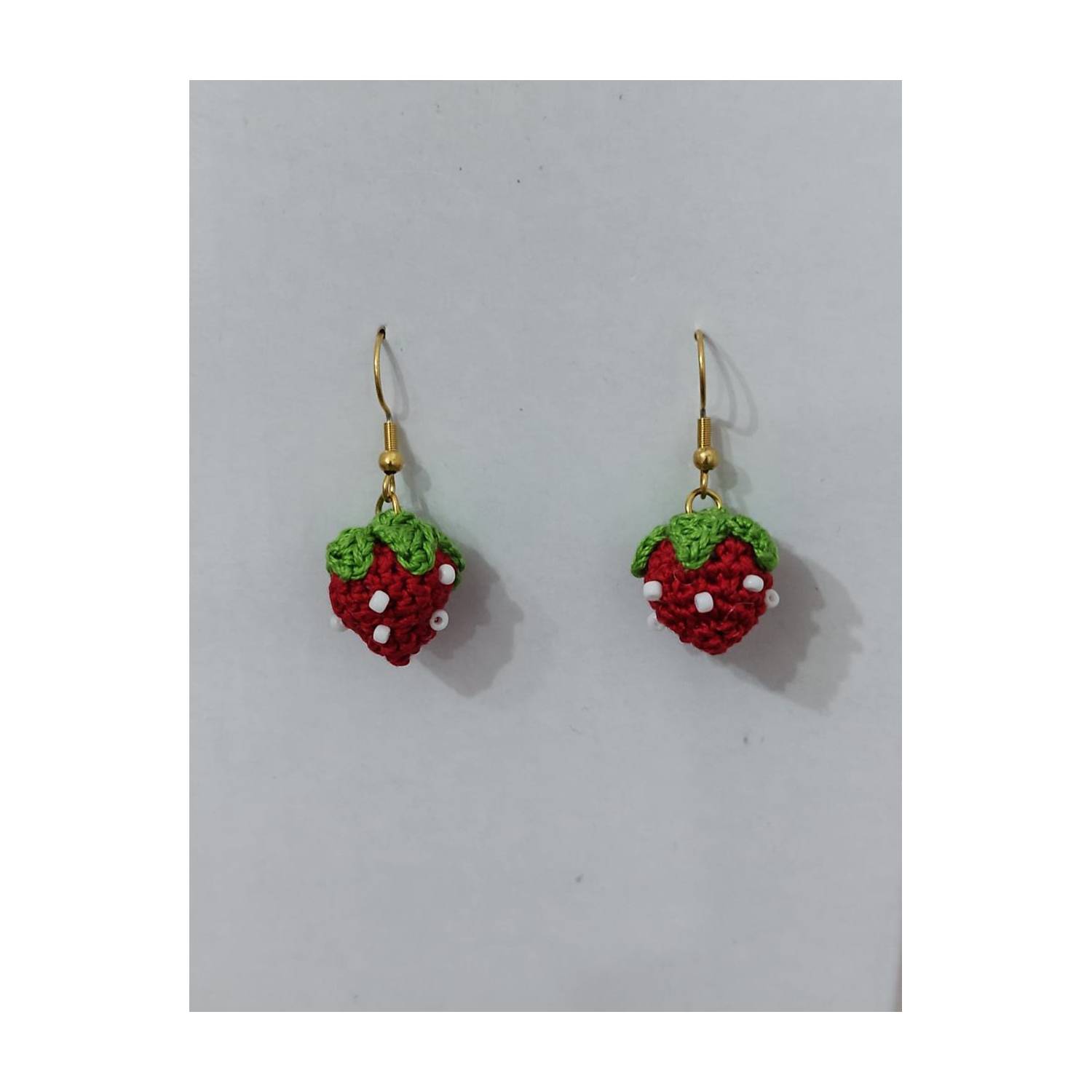 Aretes Zarcillos Bisuteria Fina Moda Elegante Crochet Cristales GENERICO