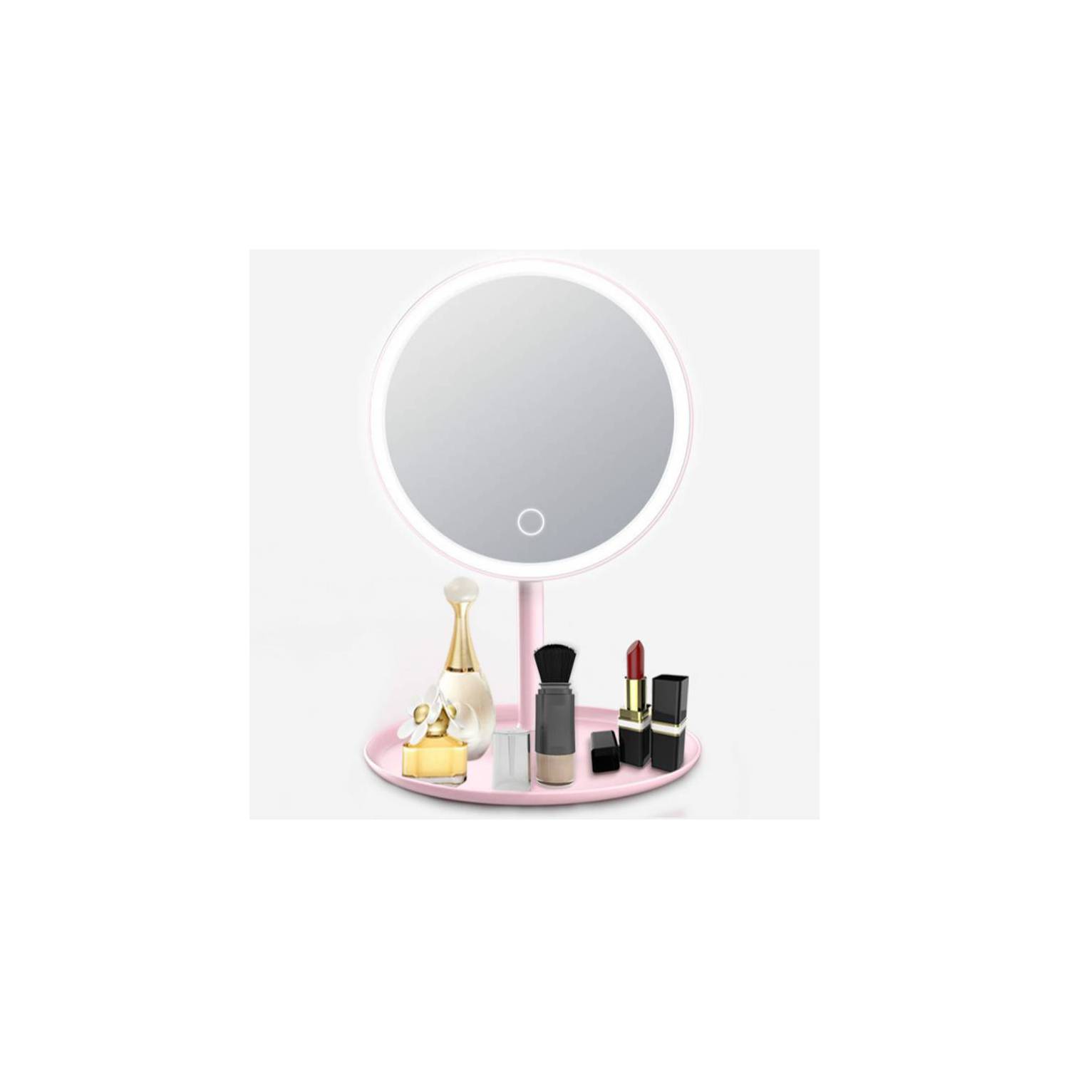 Espejo para Maquillaje con Luz LED Redondo con Encendido táctil SEISA